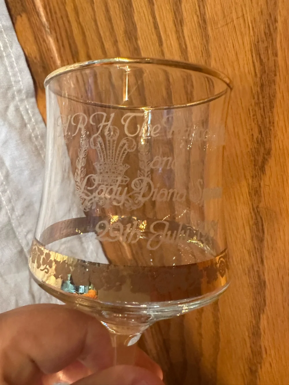 Royal Wedding Conmemorative Wine Glass 1 unit